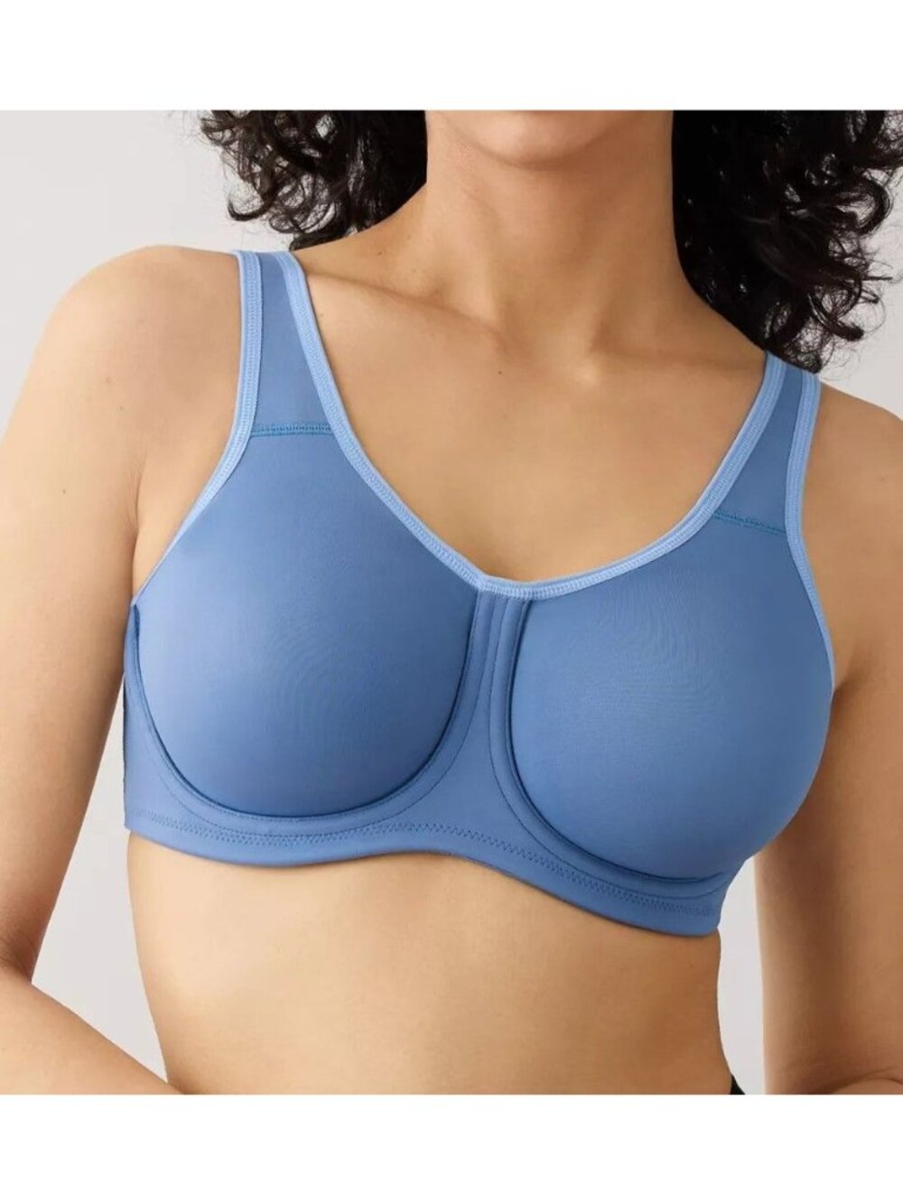 Wacoal womens Maximum Support Simone Underwire Sports Bra 855170 Blue size 34I